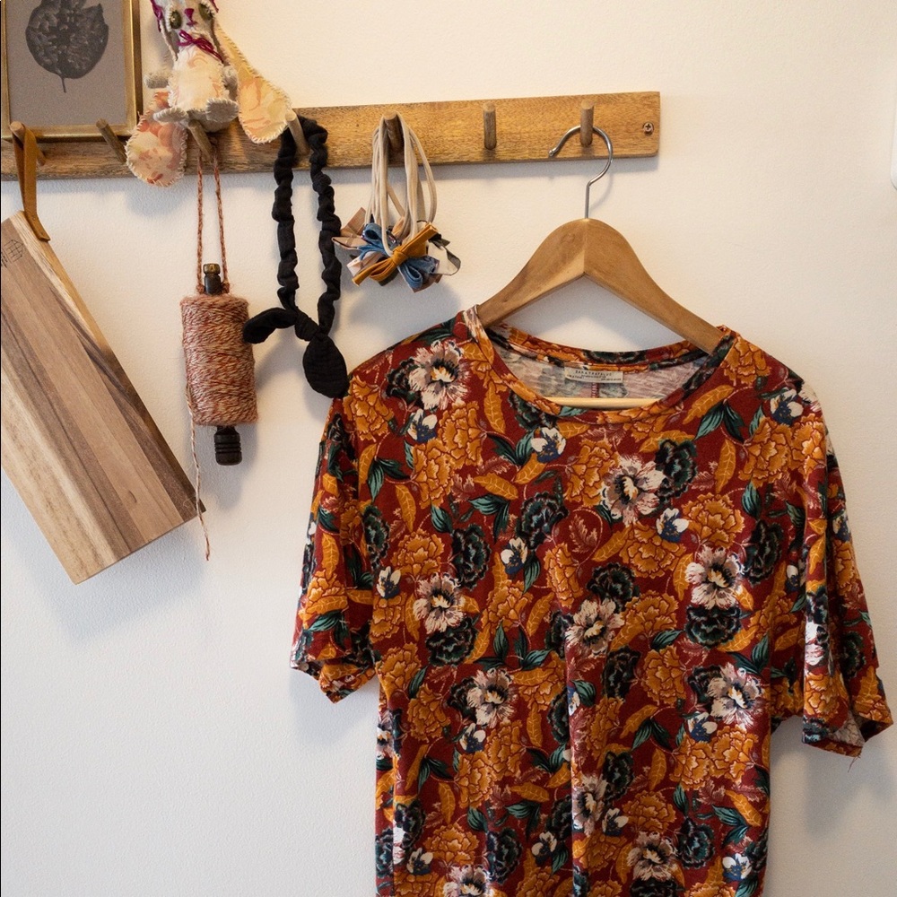 Zara floral t shirt